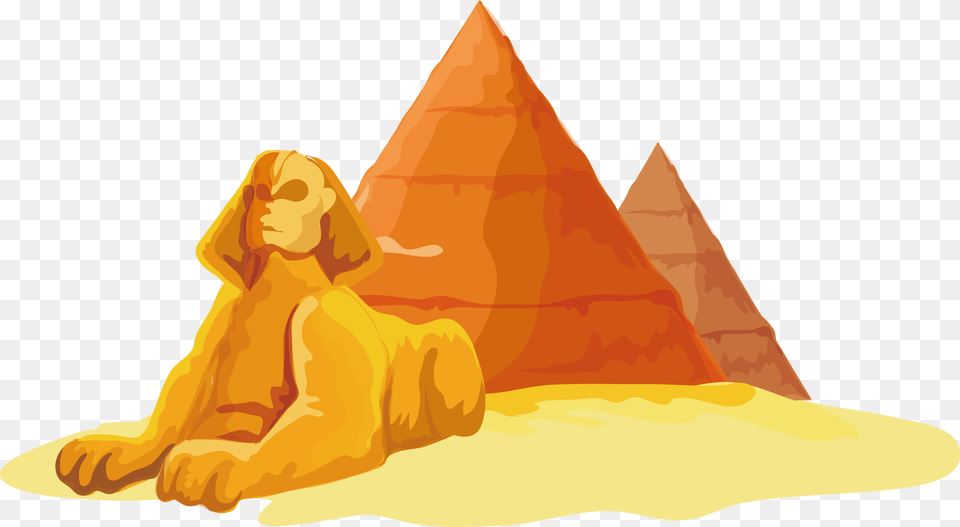 Great Sphinx Of Giza Egyptian Pyramids Pyramids Of Egypt Clipart, Person, Architecture, Building, Pyramid Free Transparent Png