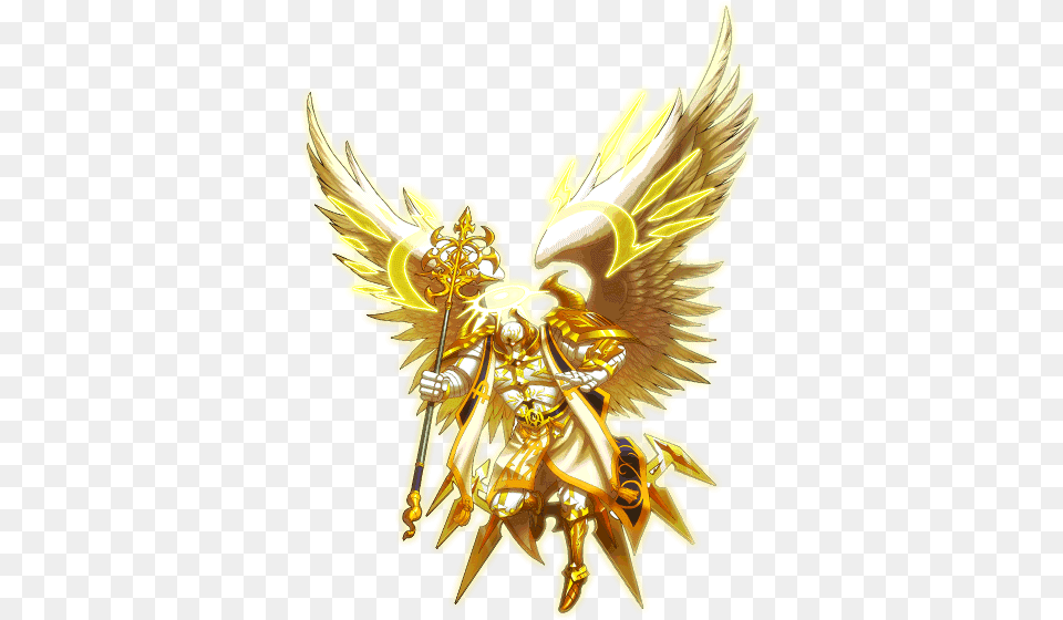Great Spirit Ahura Mazda 002 Render Unison League Great Spirits, Gold, Angel Png Image