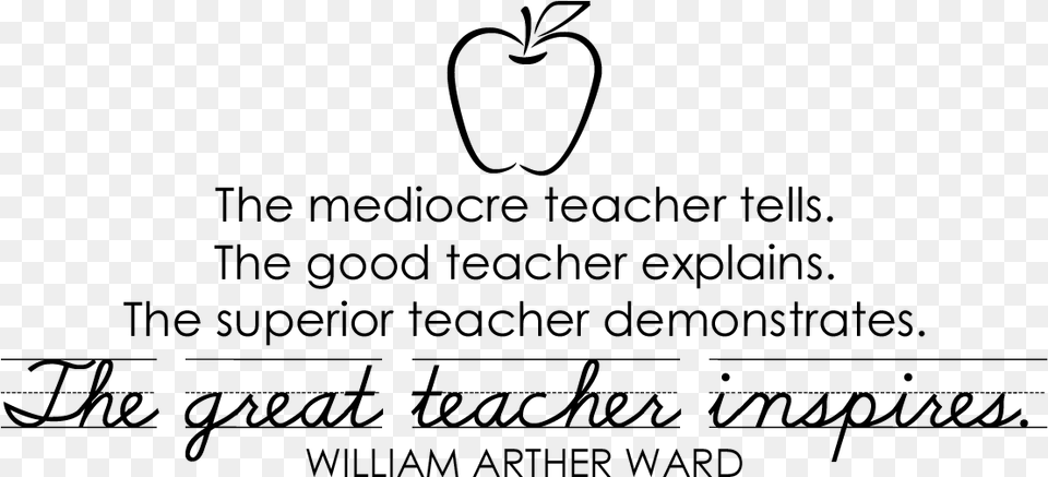 Great Teacher Quote, Gray Free Transparent Png