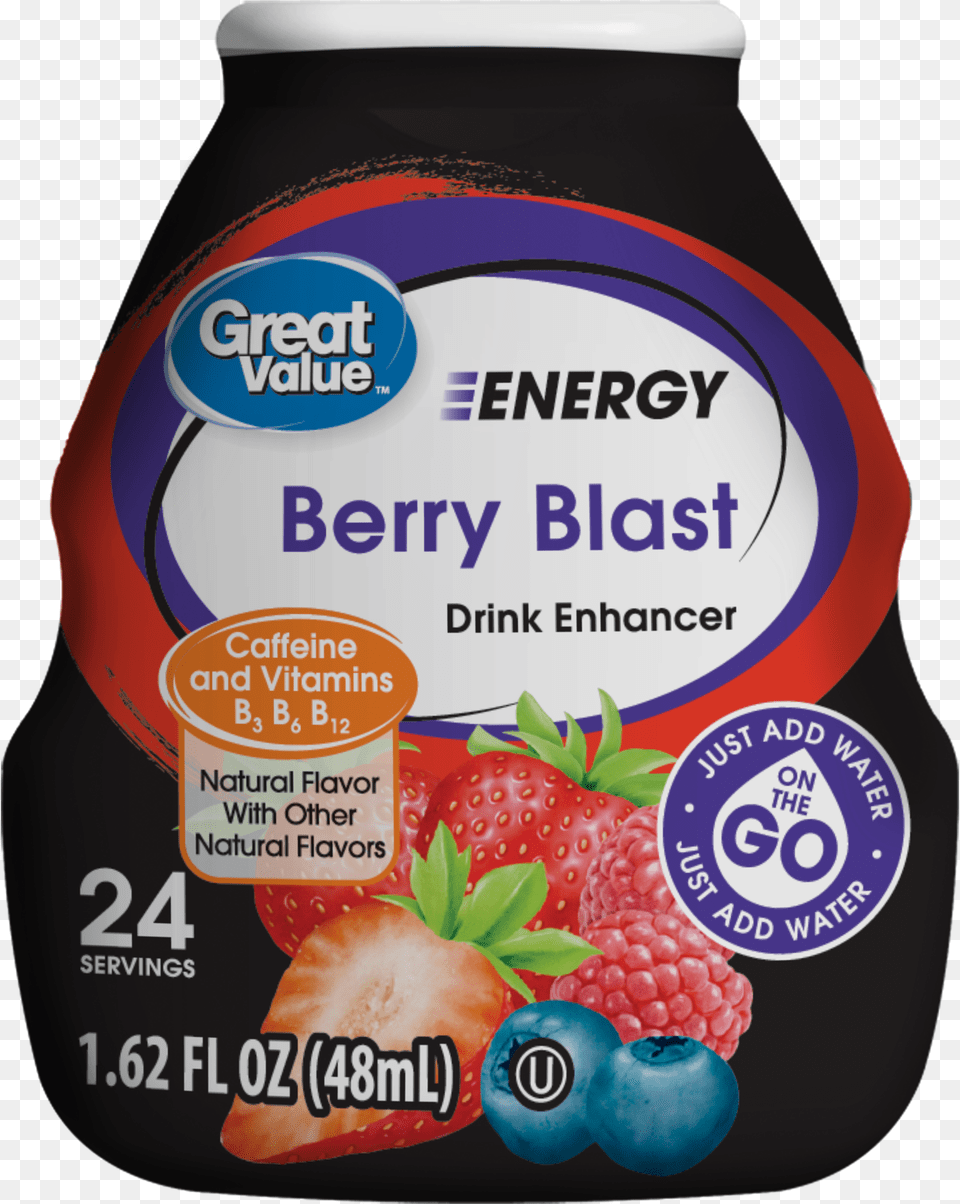 Great Value Simply Clear Strawberry Lemonade Liquid, Food, Ketchup, Berry, Fruit Png