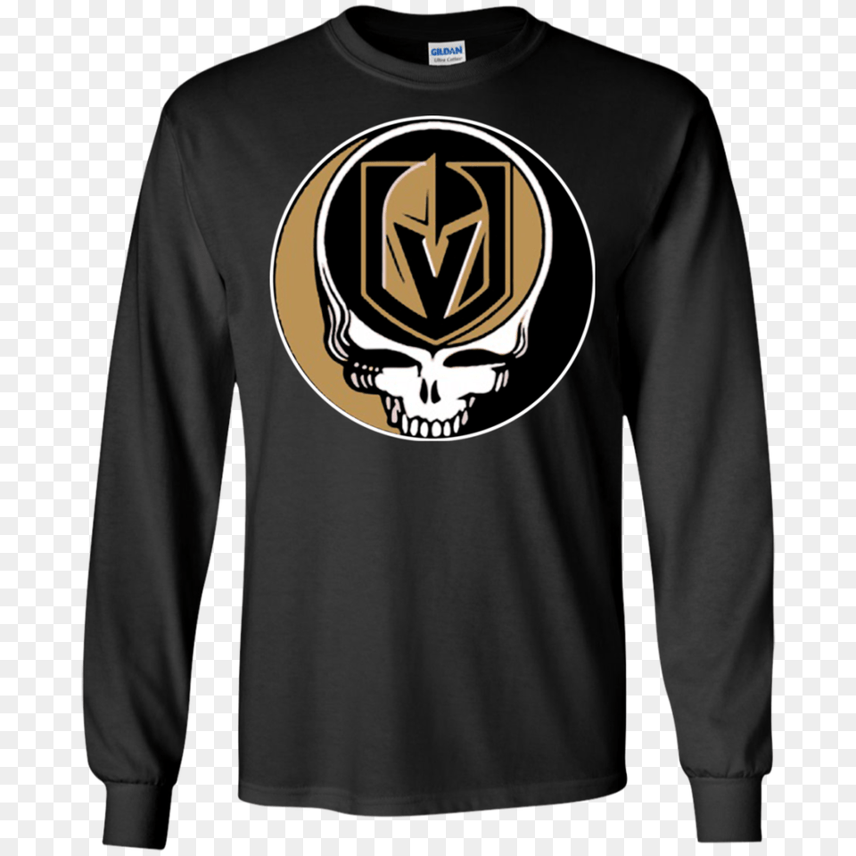 Great Vegas Golden Knights Grateful Dead Logo Shirt Ultra Cotton, Clothing, Long Sleeve, Sleeve, Coat Png Image