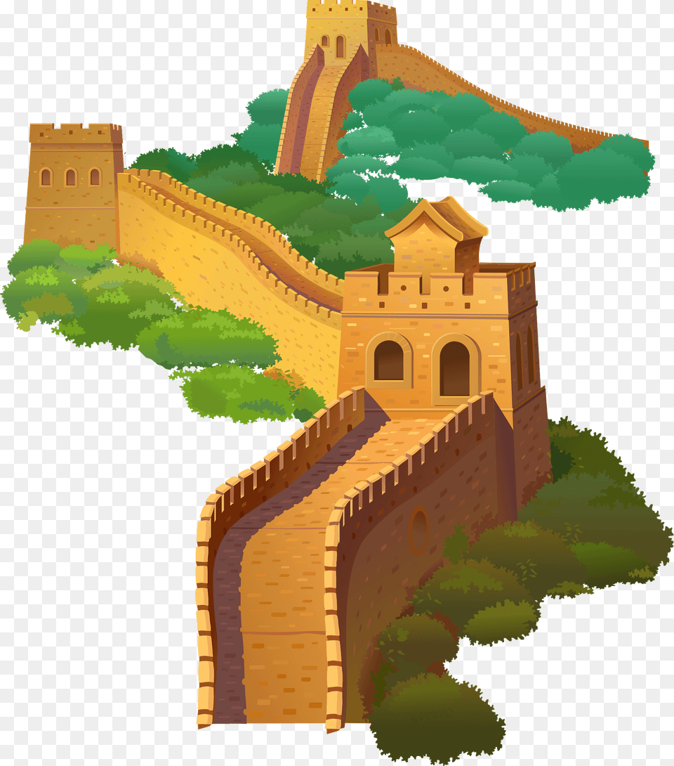 Great Wall Of China Clipart, Brick, Architecture, Building, Castle Png Image