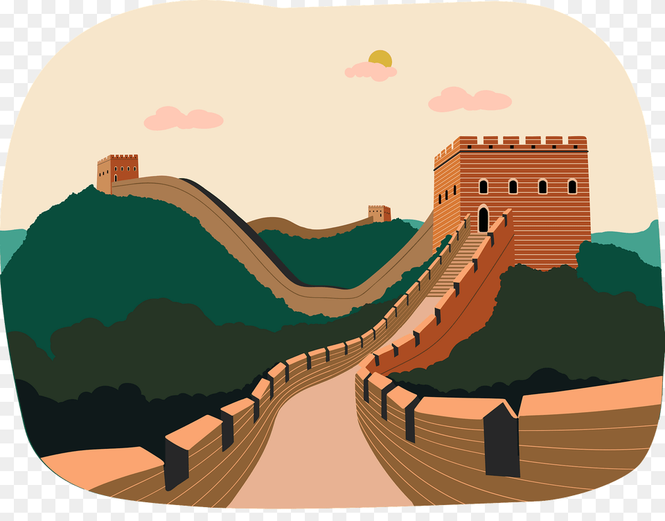 Great Wall Of China Clipart, Bridge, Rope Bridge, Suspension Bridge Free Png