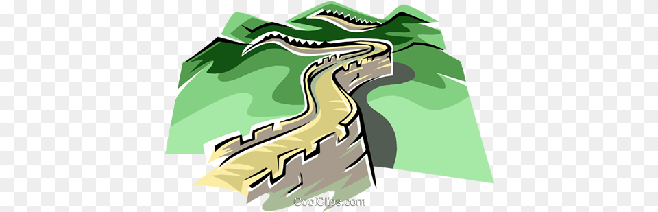 Great Wall Of China Clipart Tree, Land, Nature, Outdoors, Plant Free Png Download