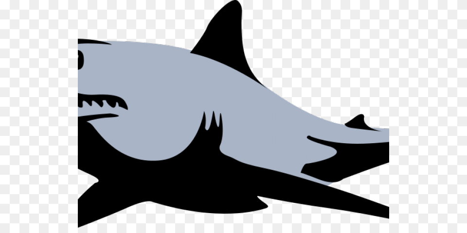 Great White Shark Clipart Anamated, Stencil, Animal, Fish, Sea Life Free Transparent Png