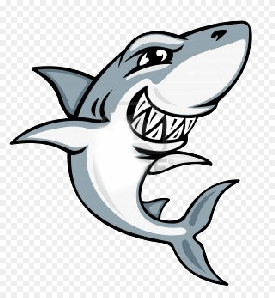 Great White Shark Clipart Animated Cartoon Shark Drawing, Animal, Sea Life, Fish Free Transparent Png
