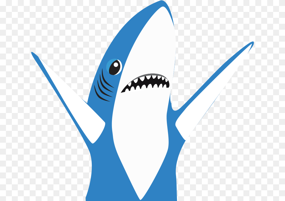 Great White Shark Graphic Design Gif Illustration Transparent Background Left Shark, Animal, Fish, Sea Life Free Png