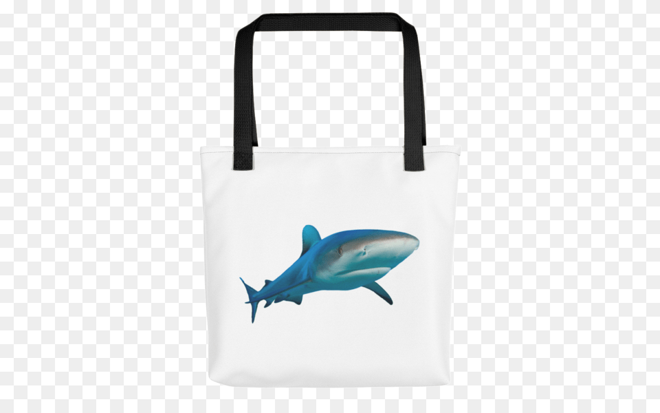 Great White Shark Print Tote Bag, Tote Bag, Accessories, Handbag, Animal Png