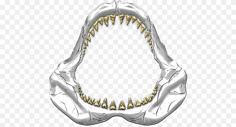 Great White Shark Shark Jaw Transparent Background, Accessories, Jewelry, Necklace Png