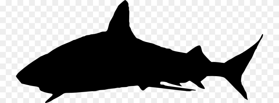 Great White Shark Silhouette Clip Art, Animal, Sea Life, Fish Free Transparent Png