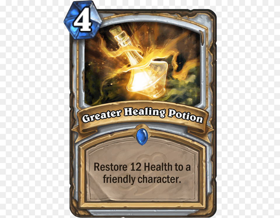 Greater Healing Potion Healing Cards Hearthstone Free Png Download