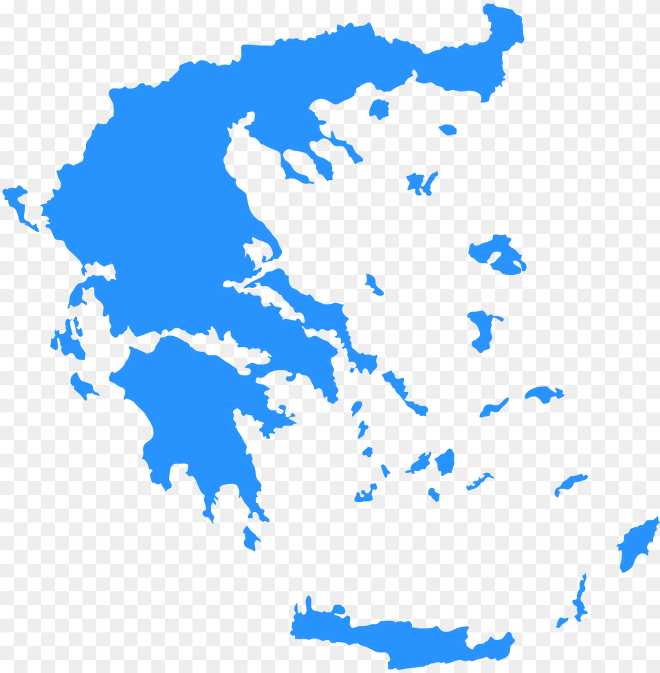 Greece Map Silhouette, Chart, Plot, Outdoors, Nature Free Png Download