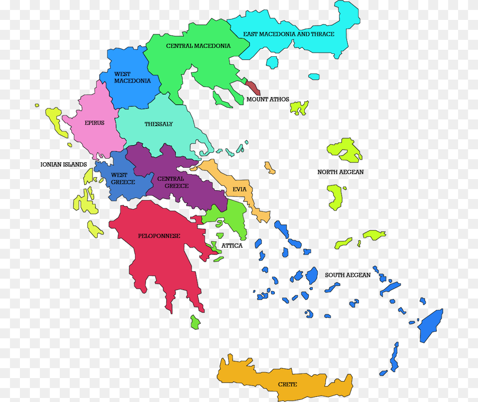 Greece Map Whole Map Of Greece, Atlas, Chart, Diagram, Plot Free Transparent Png