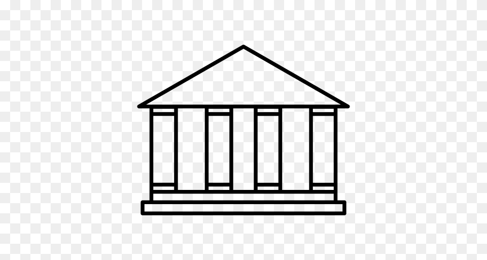 Greece Parthenon Icon With And Vector Format For Gray Free Png