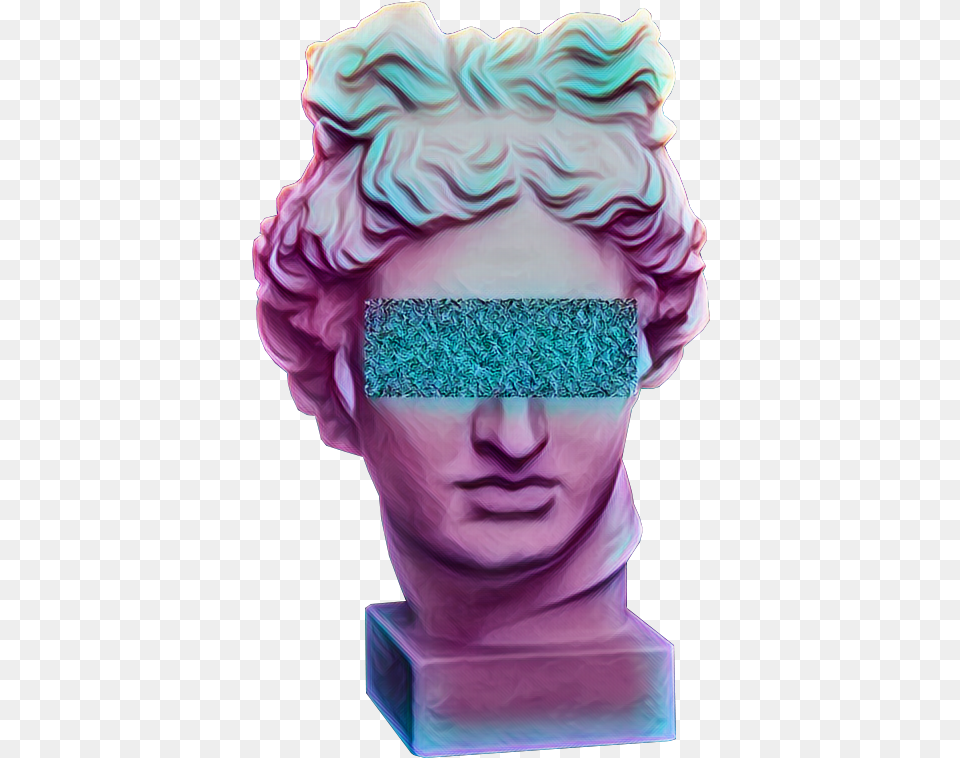 Greece Pastel Statue Head Tumblr Vaporwave Freetoedit Bust, Art, Baby, Person, Accessories Png Image