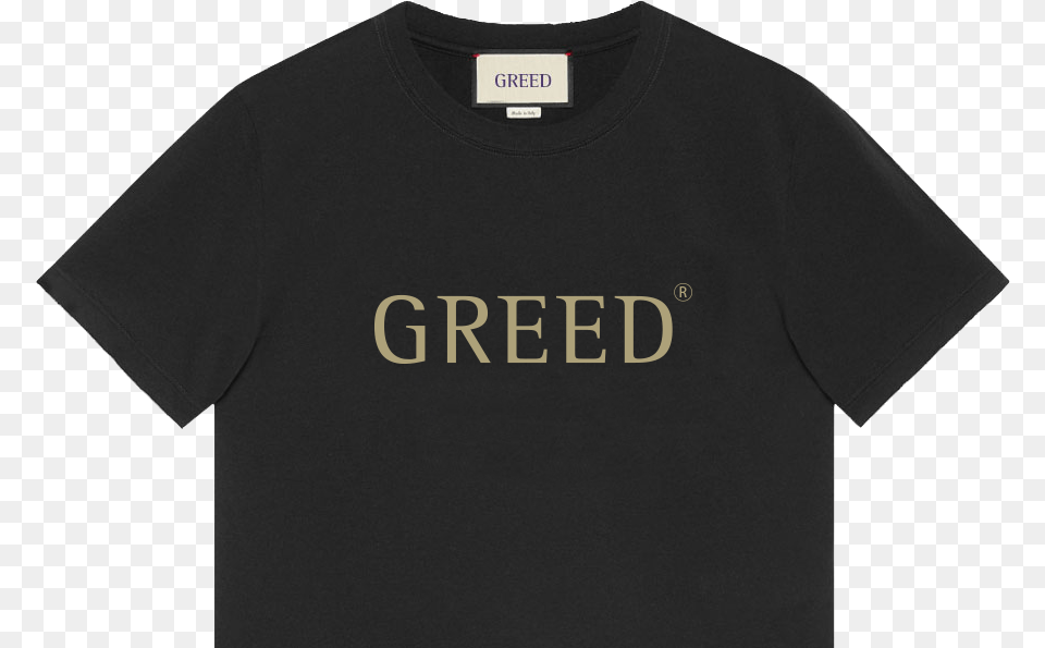 Greed T Shirt, Clothing, T-shirt Free Transparent Png