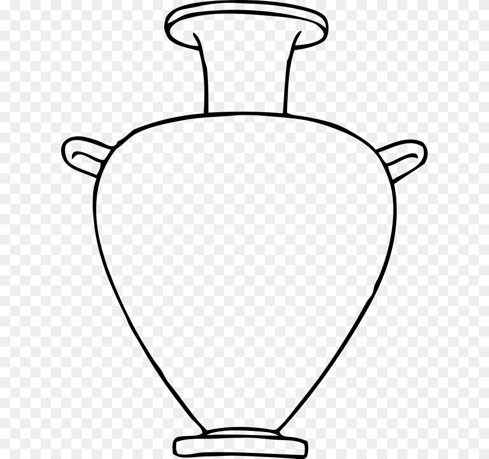 Greek Amphora 1, Gray Free Transparent Png