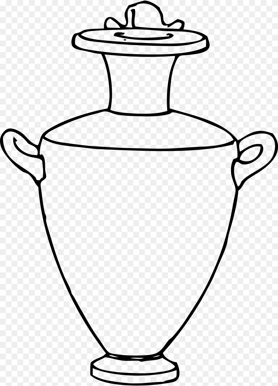 Greek Amphora Pottery Clip Art Vector Free Vector Image, Gray Png