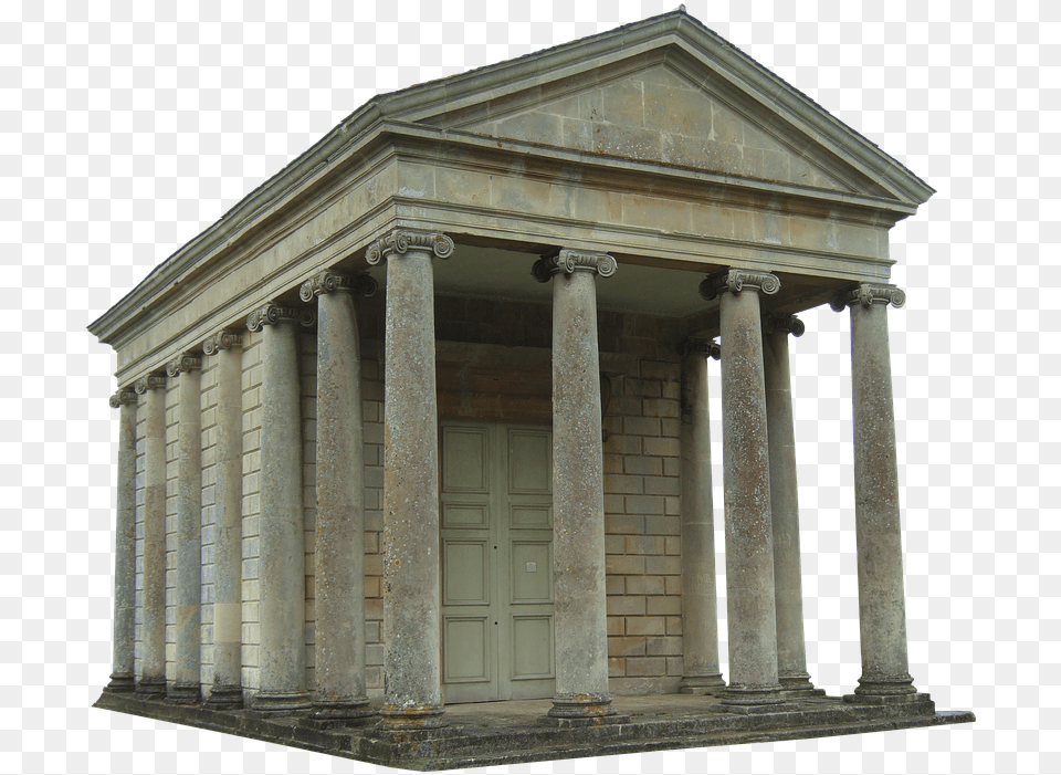 Greek Building, Architecture, Pillar, Door, House Png Image