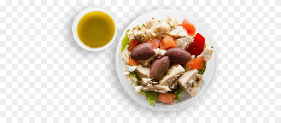Greek Chicken Salad Shaker Bowl, Dish, Food, Food Presentation, Meal Png Image