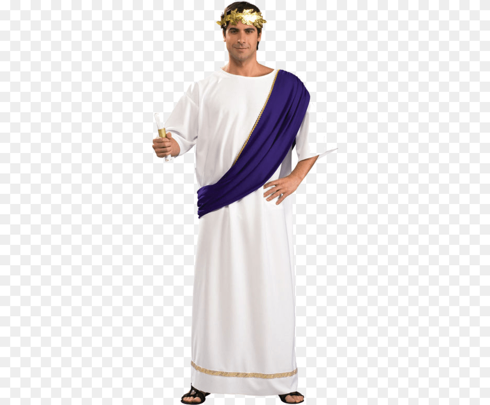 Greek Clipart Robe Gods And Goddesses Costume, Clothing, Person, Adult, Man Free Png Download