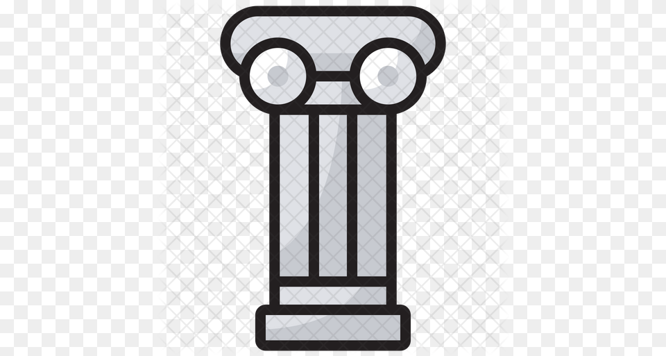 Greek Column Icon Clip Art, Architecture, Pillar Free Png Download