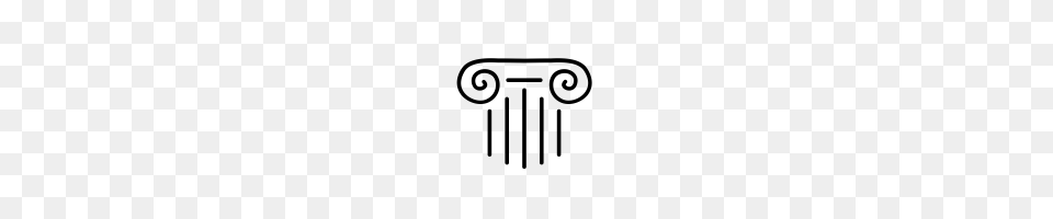 Greek Column Icons Noun Project, Gray Png Image