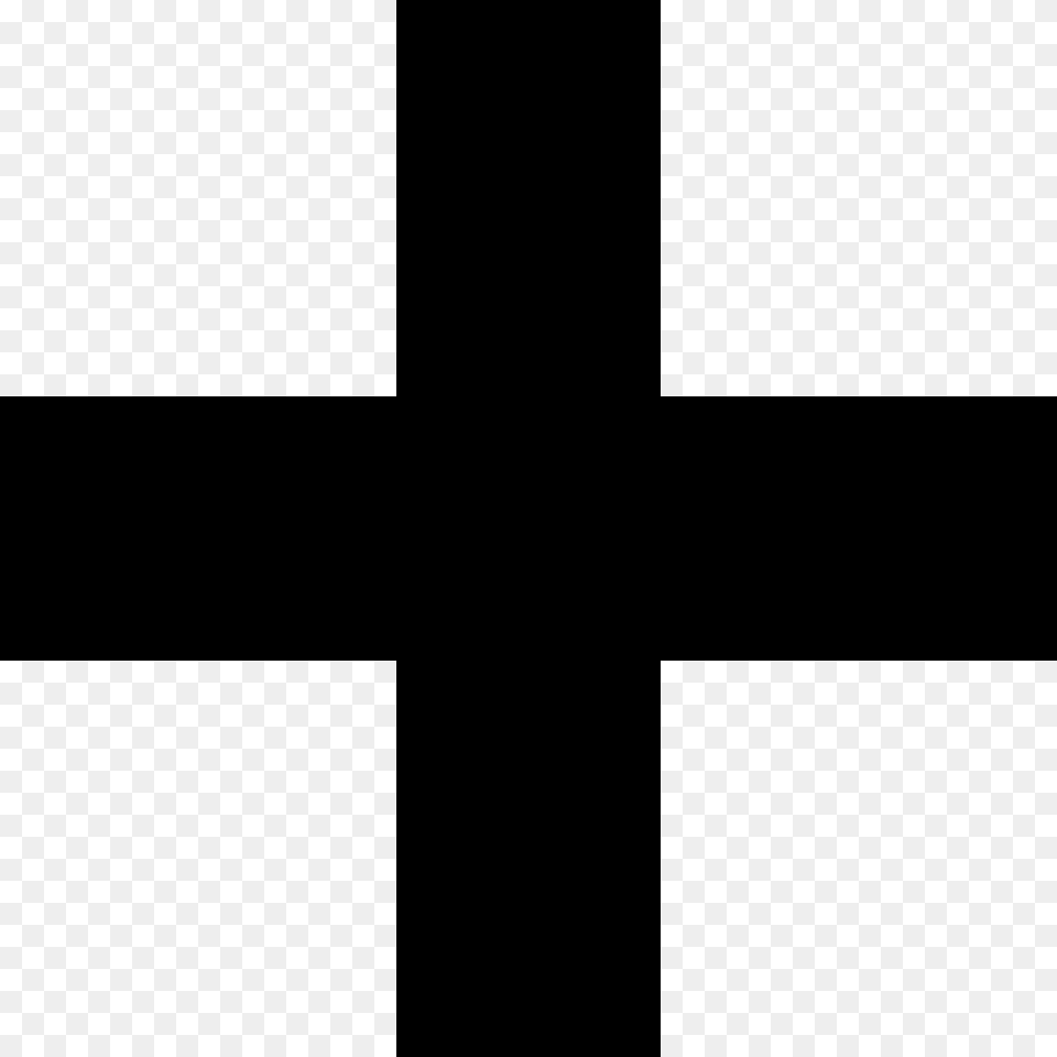 Greek Cross, Gray Png