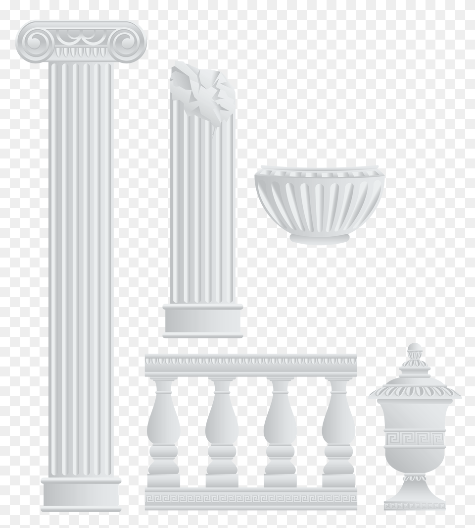 Greek Fence Columns And Elements Gallery, Architecture, Pillar Free Png Download