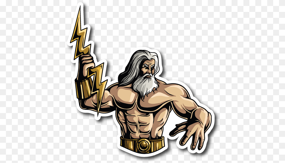 Greek God Zeus Sticker Zeus Sticker, Adult, Person, Female, Woman Png