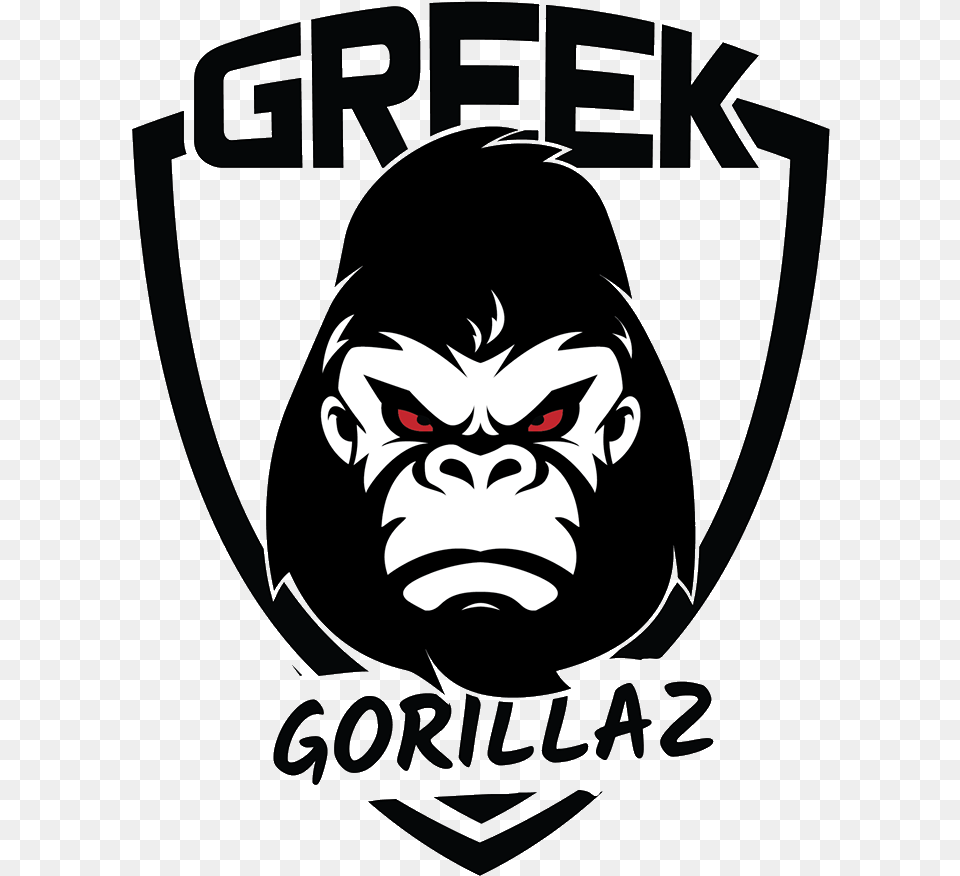 Greek Gorillazlogo Square Poster, Logo, Baby, Person, Face Free Png