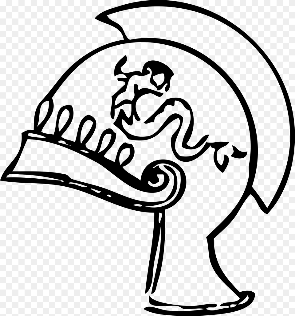 Greek Helmet 8 Clip Arts Greek Helmet, Gray Free Transparent Png