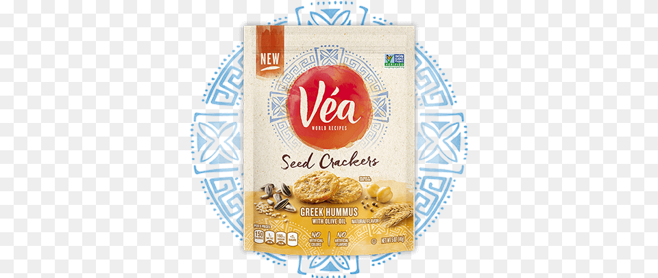 Greek Hummus Package Vea Seed Crackers Greek Hummus With Olive Oil, Advertisement, Poster, Food Free Png