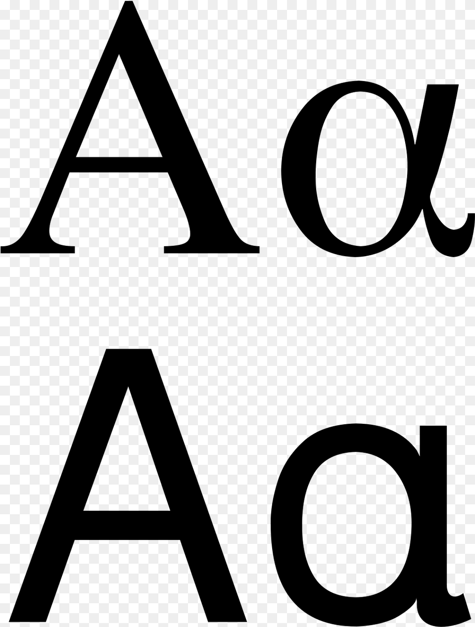 Greek Letter Alpha, Gray Free Transparent Png