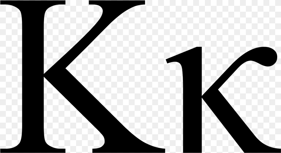 Greek Letter K Clipart Kappa Letter, Gray Free Png Download
