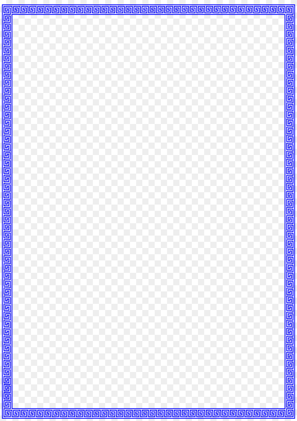 Greek Meander Frame A4 Clipart, Home Decor Free Transparent Png