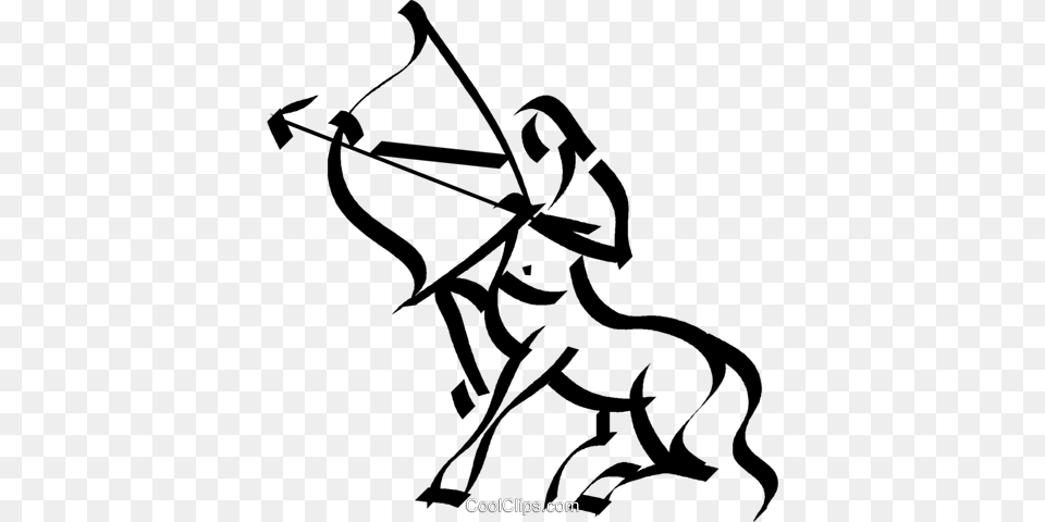 Greek Mythology Centaur Royalty Vector Clip Art Illustration, Archery, Bow, Sport, Weapon Png