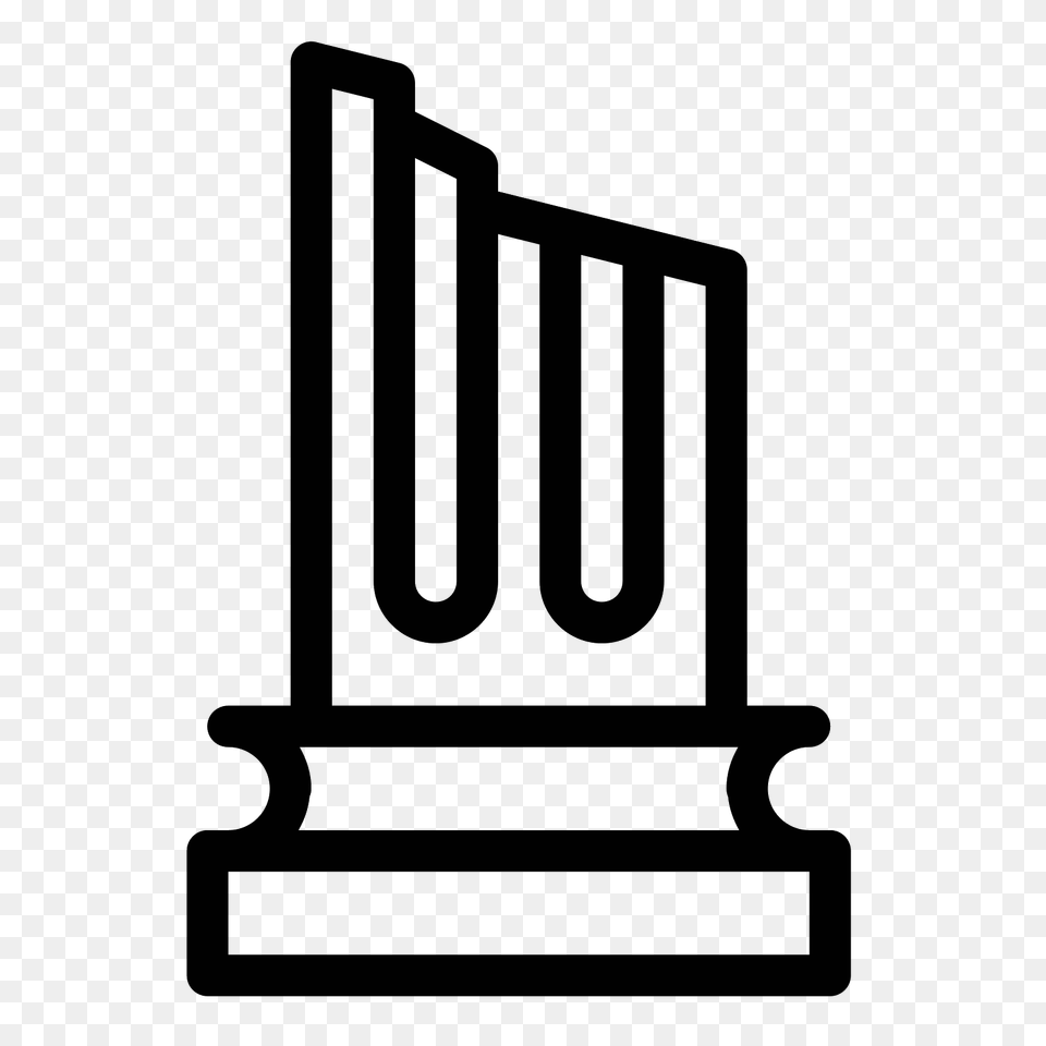 Greek Pillar Base Icon, Gray Png Image