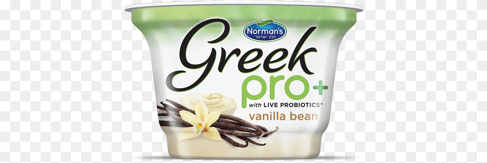 Greek Pro Vanilla Bean Normans Yogurt Vanilla Creme, Dessert, Food, Cream, Frozen Yogurt Png