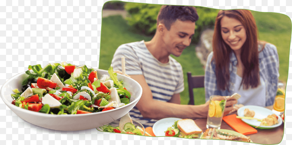 Greek Salad, Lunch, Meal, Food, Person Png Image