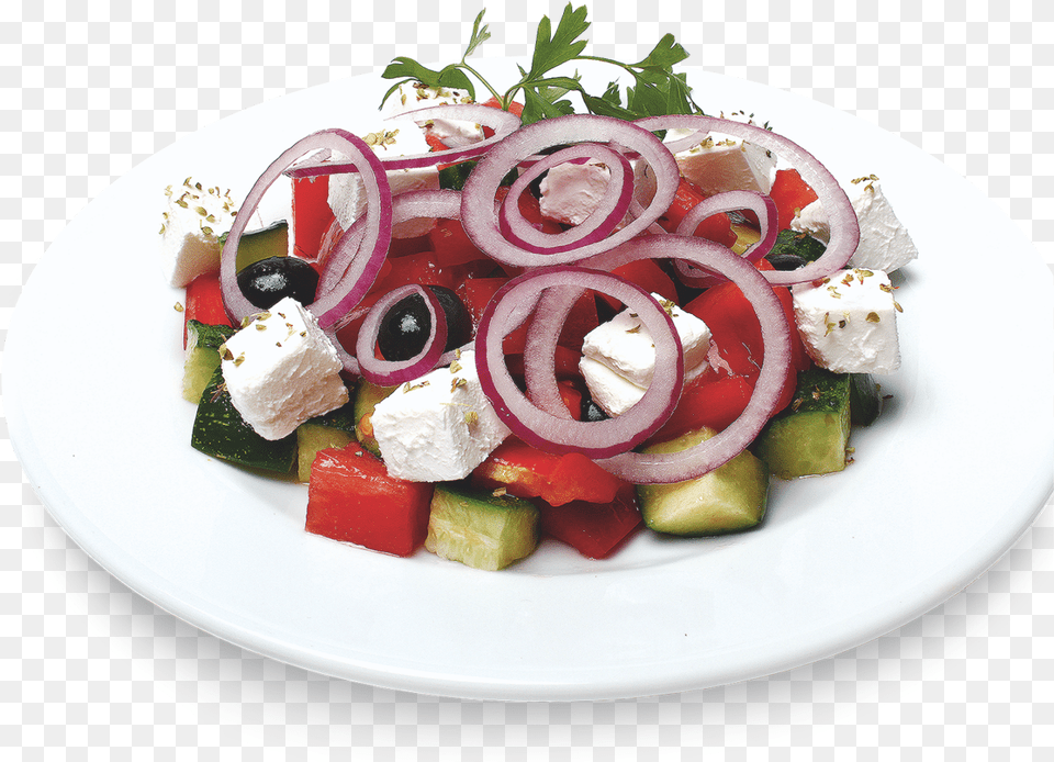 Greek Salad Download Greek Salad, Dish, Food, Food Presentation, Meal Png Image