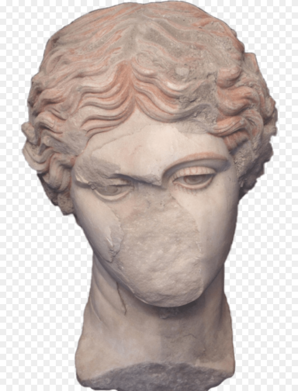 Greek Statue Vaporwave Marble Sculpture, Adult, Male, Man, Person Free Png Download