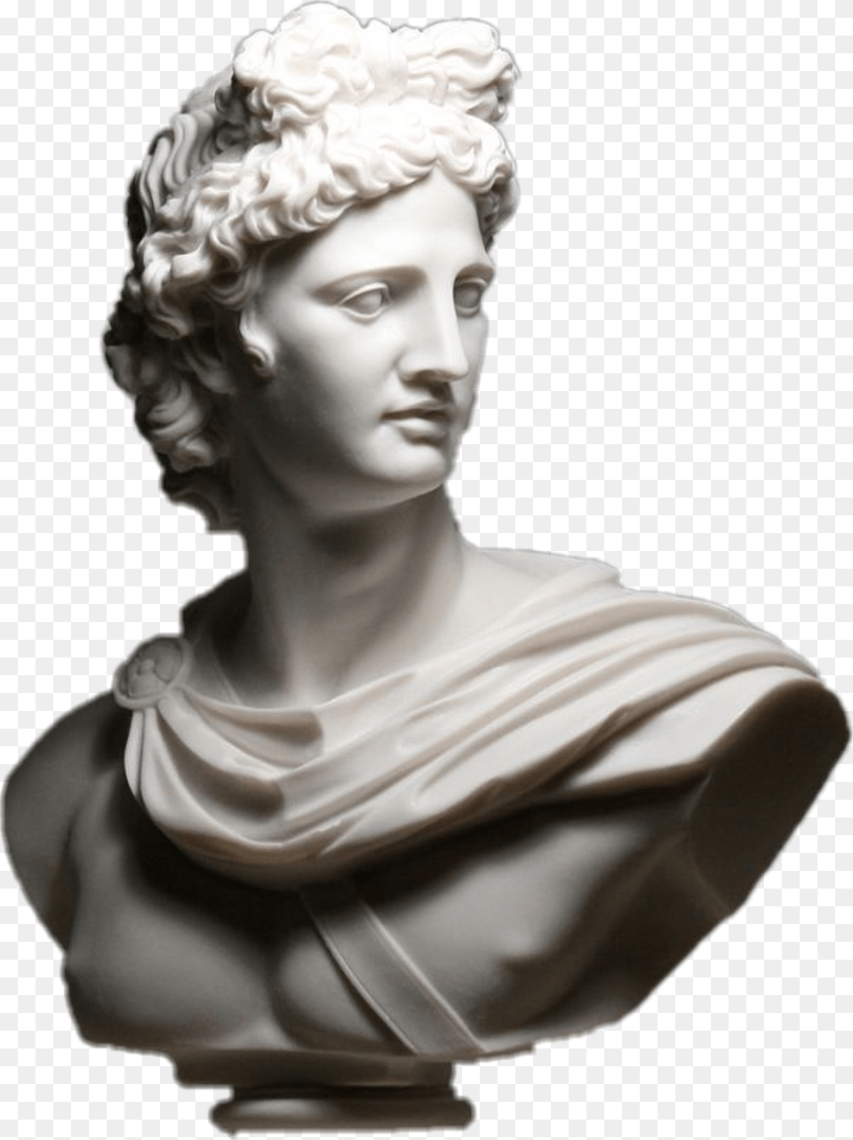 Greek Statue Vaporwave Transparent Greek Statue, Adult, Art, Female, Person Free Png