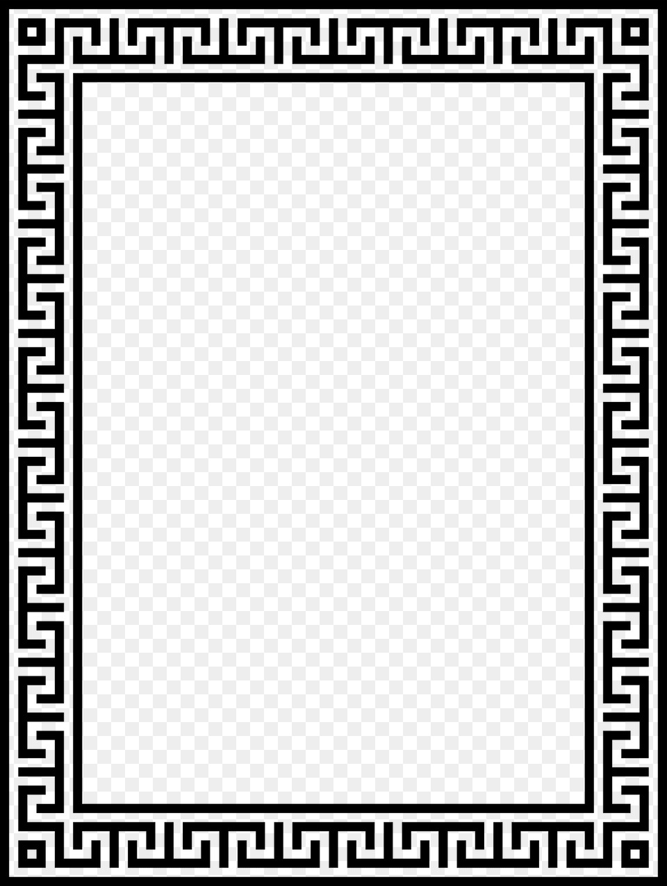 Greek Style Frame4 Clipart, Home Decor, Rug, Blackboard Free Png