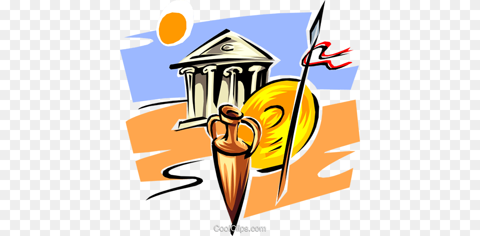 Greek Symbols One Royalty Vector Clip Art Illustration, Light, Torch Free Png Download