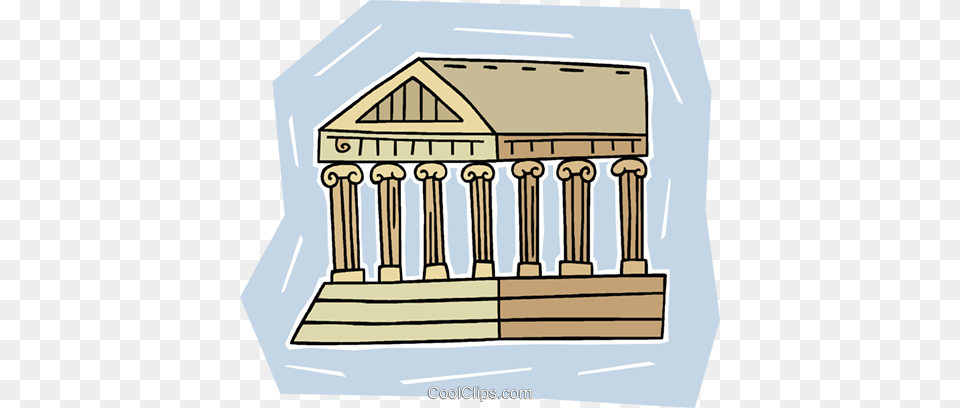 Greek Temple Facade Royalty Vector Clip Art Illustration Tempio Greco Clipart, Architecture, Pillar, Shrine, Prayer Png Image