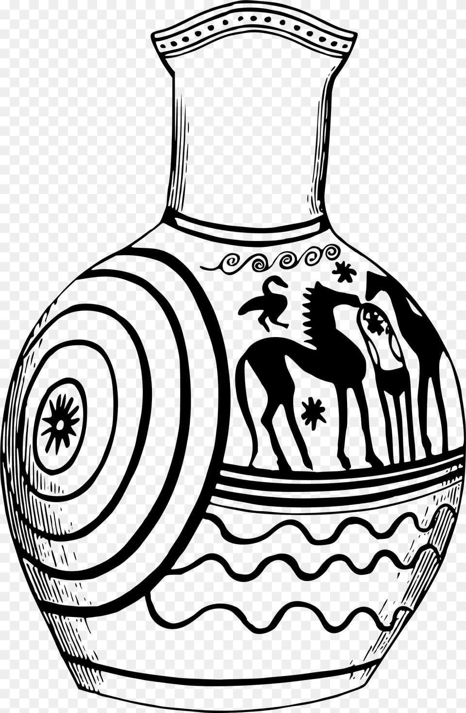 Greek Vase 4 Image Download Greek Vase Clip Art, Gray Png
