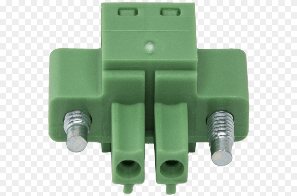 Green 2 Pin Screw Terminal Plug Connector With Green Power Connector Png