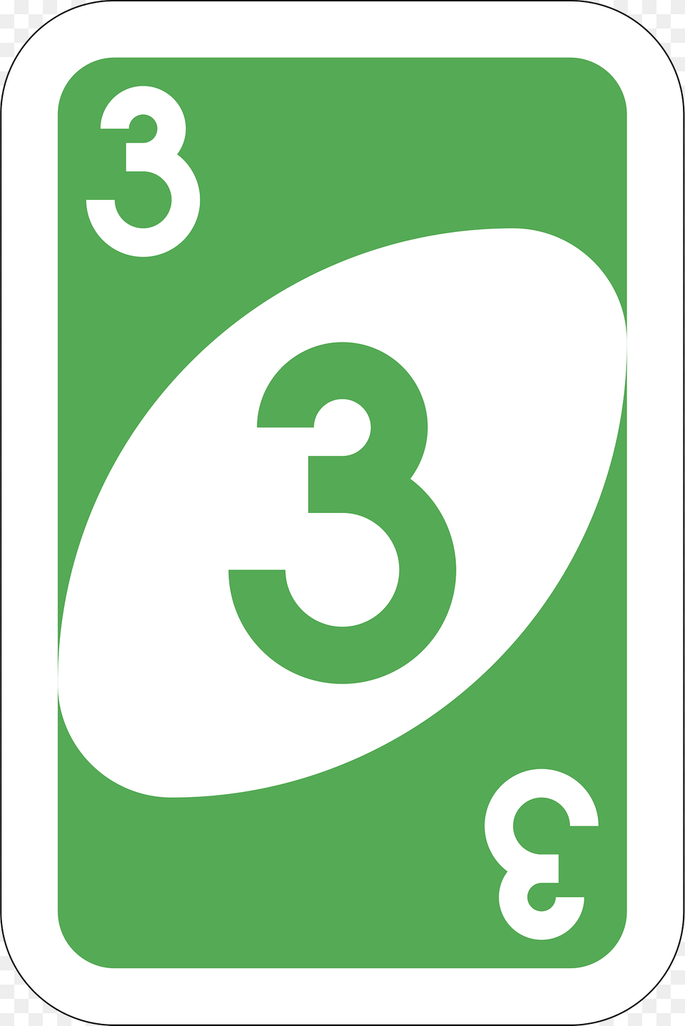 Green 3 Card Clipart, Number, Symbol, Text, Disk Png Image