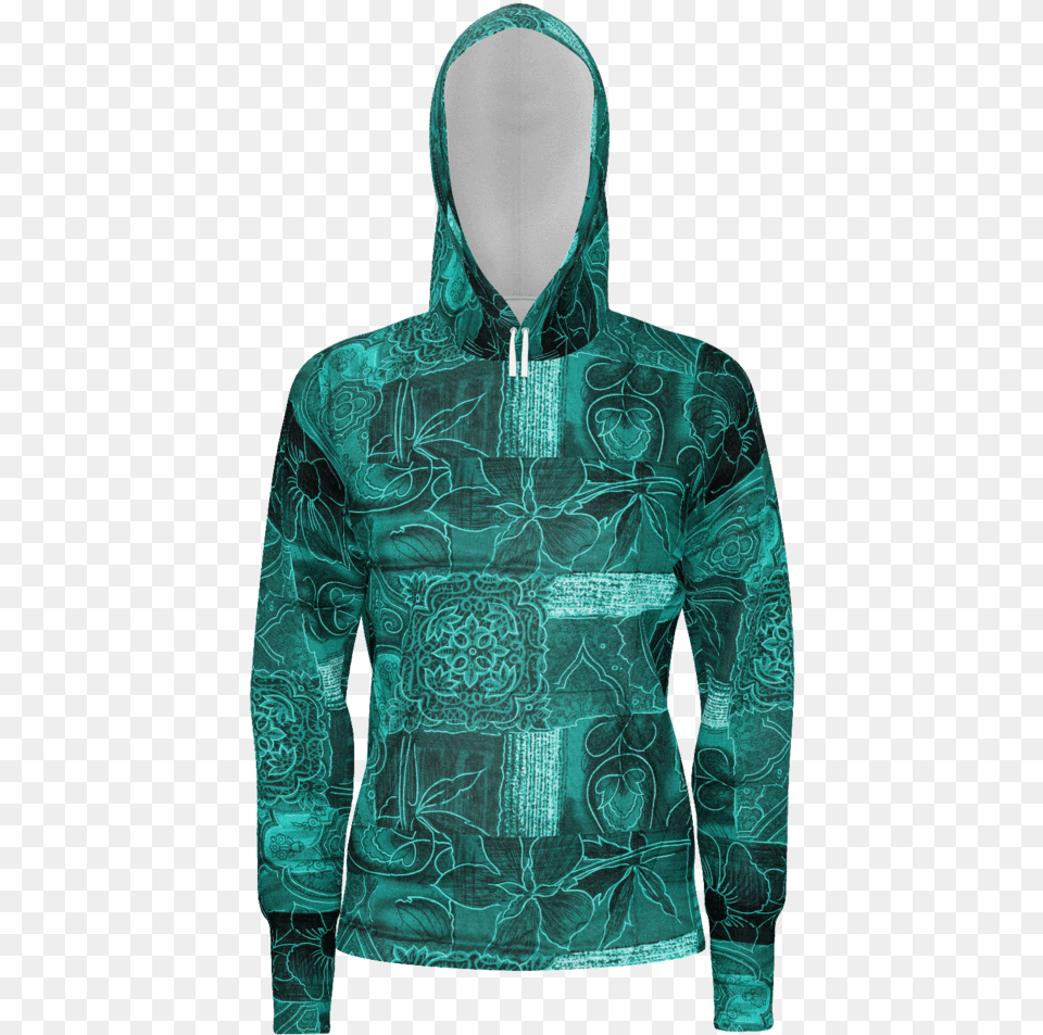 Green Abstract Pattern Hoodie Hoodie, Knitwear, Clothing, Hood, Sweatshirt Free Png Download